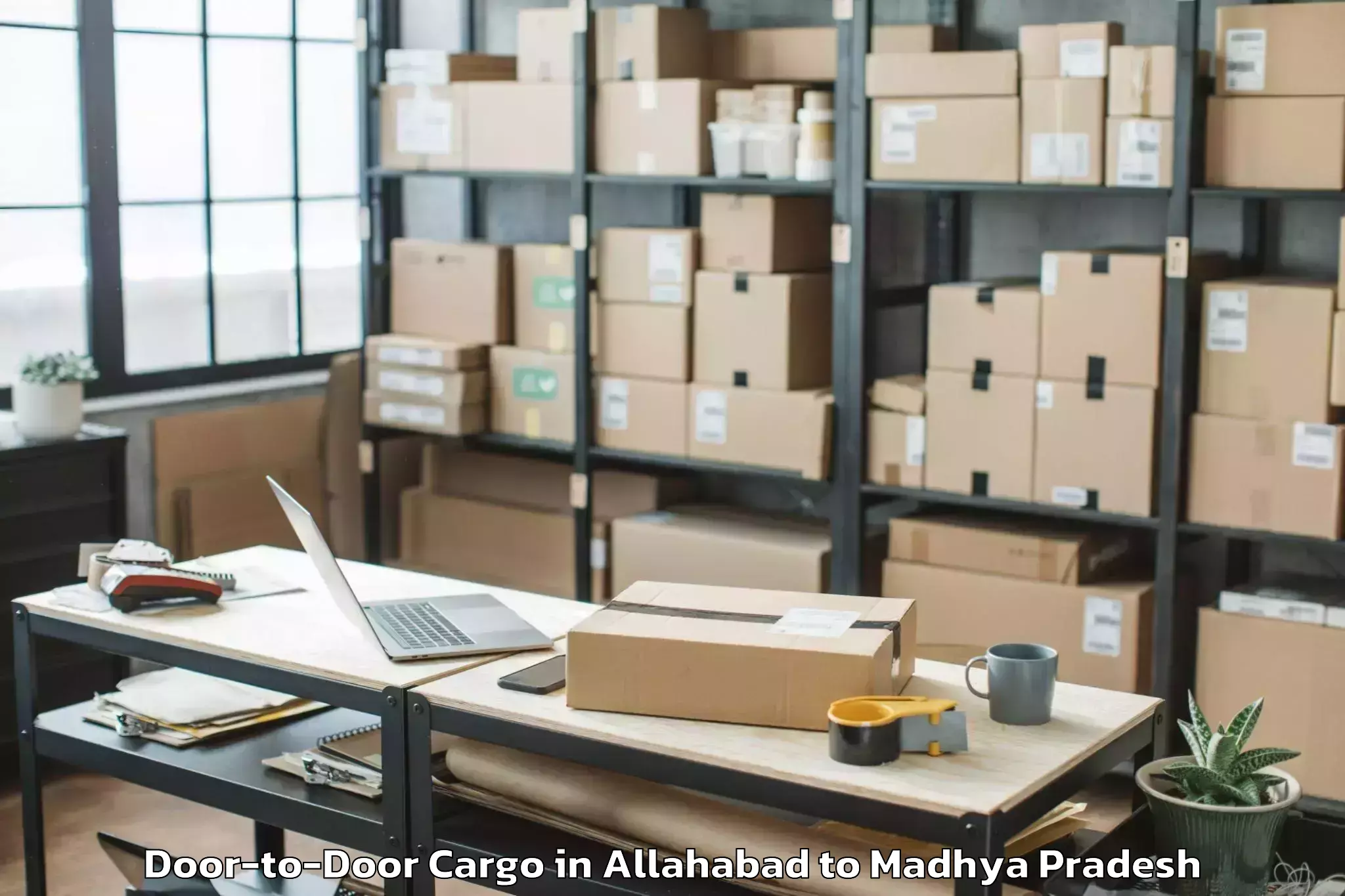 Comprehensive Allahabad to Bagli Door To Door Cargo